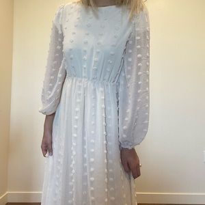 Roolee white midi dress!